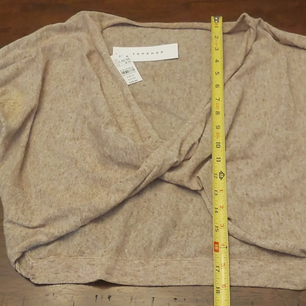 Topshop Knitted Twist-front Top - Picture 6 of 8